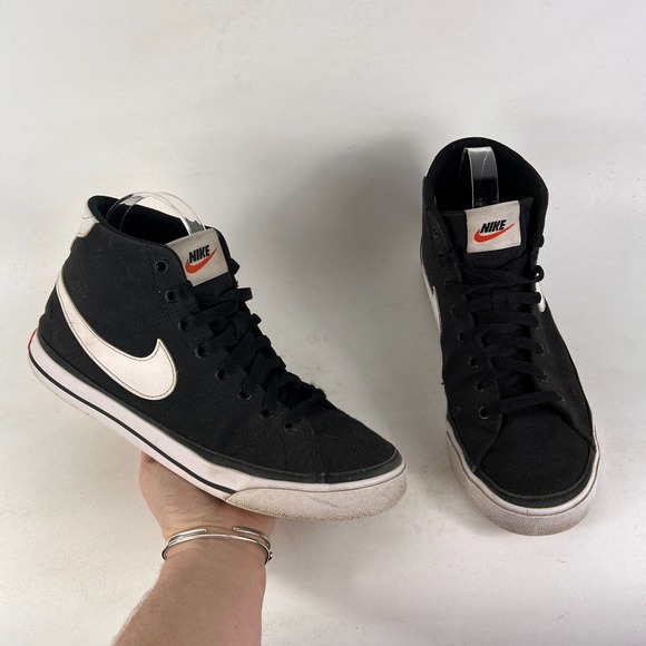 Nike Other - Nike court legacy mid us mens size 8.5 black white classic athletic sneakers